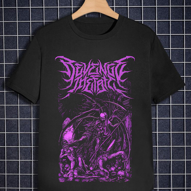 Kaos Revenge The Fate Affliction Tshirt 100% Cotton Black | Longsleeve & Shortsleeve | Size S M L XL