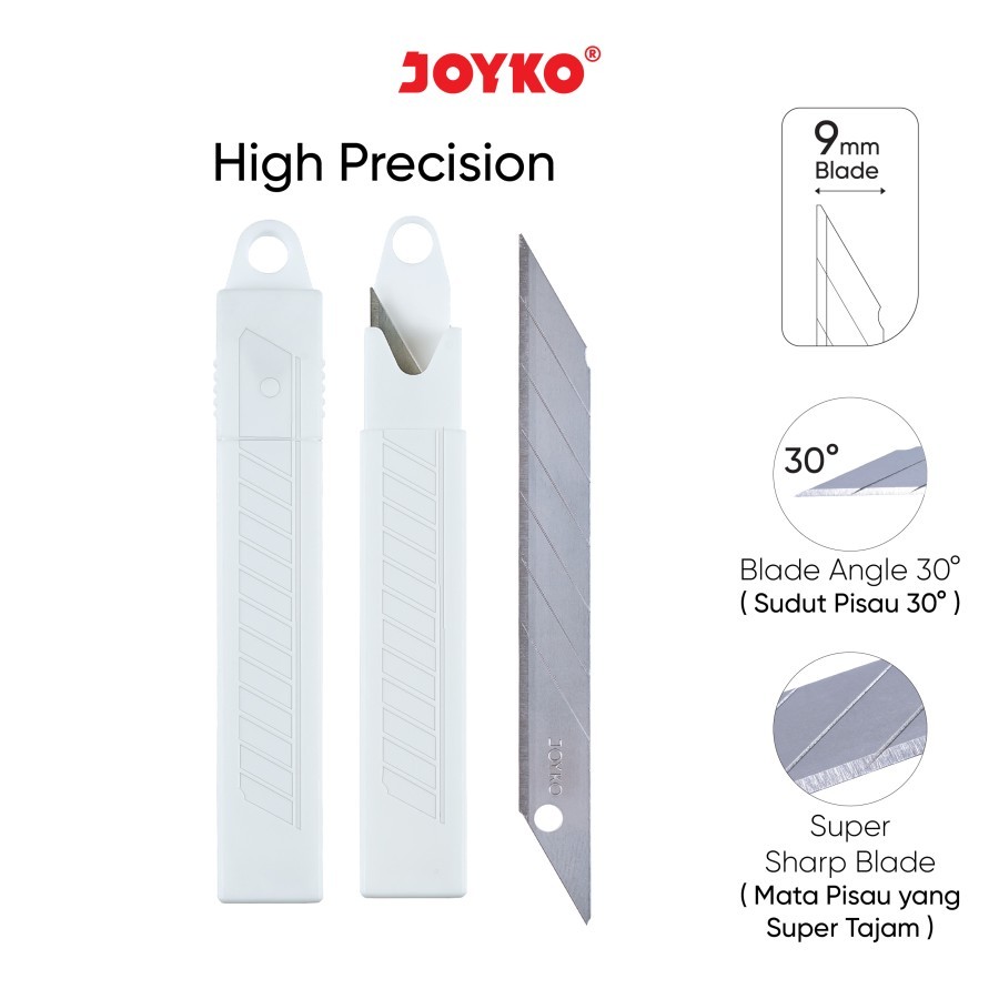 

Joyko Refill Isi Cutter Blade A-100PT Original (1 Tube) / Refill Isi Pisau Pemotong Joyko A-100PT Per Tube