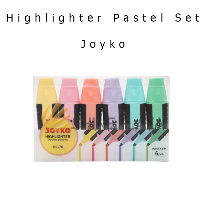 

KODE A28R Highlighter Joyko Set Pastel Color HL7 Penanda Berwarna Joyko