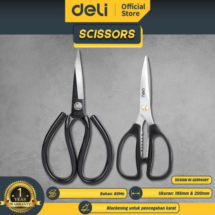 

KODE X7L Deli Gunting Tukang Serbaguna Ukuran Besar dan Tajam EDL261X