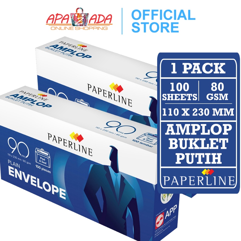 

KODE U23U Apazada Amplop Buklet Putih Polos 9 PPS 1 Pack 1 Lembar Plain Envelope Booklet Paperline