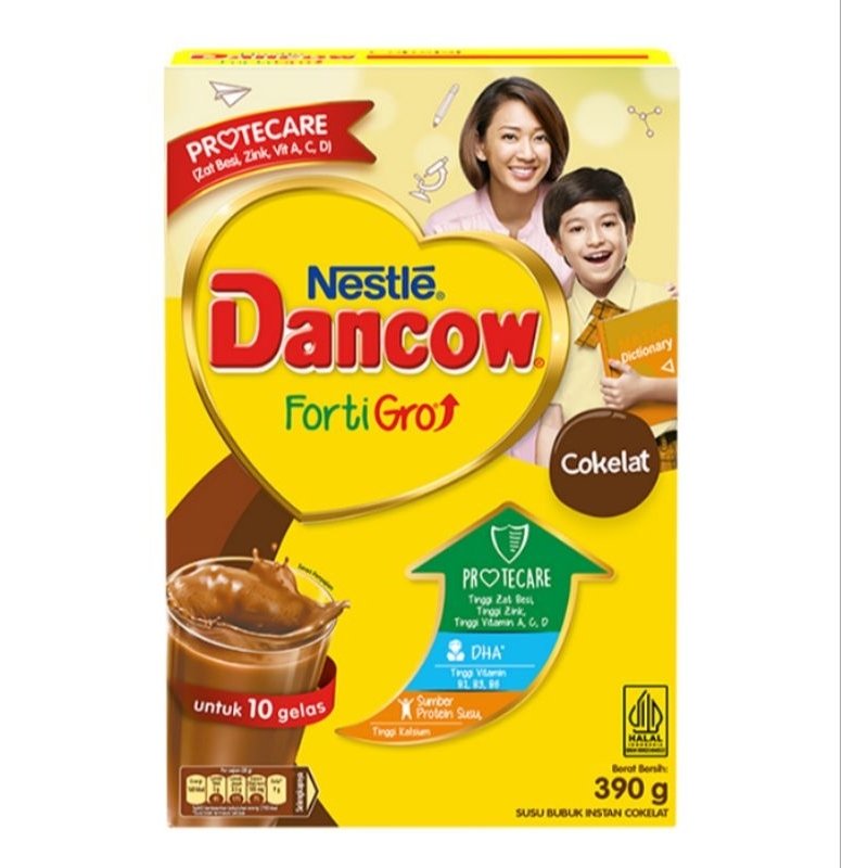 

Nestle Dancow FortiGro Susu Bubuk Instan Cokelat 390 gram