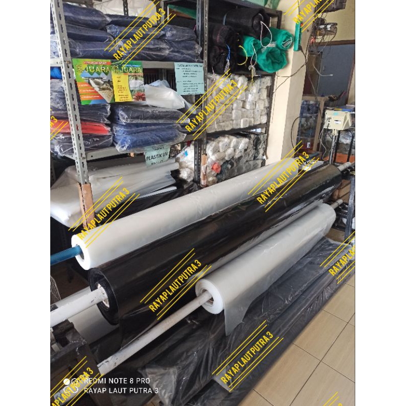 PLASTIK KOLAM HITAM PE 200 MICRON