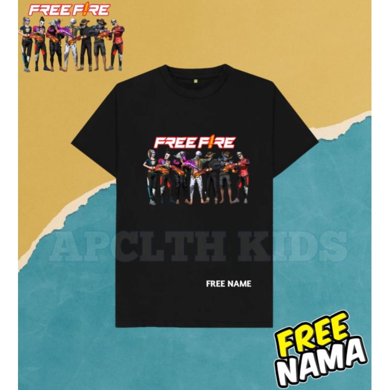 Kaos Baju Anak Laki Laki Free Fire Karakter Free fire