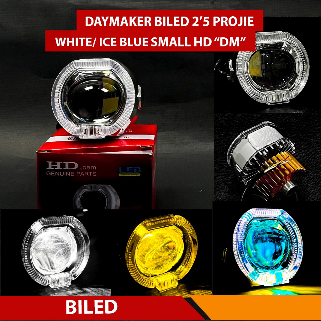 BILED PROJIE 2.5 INCH LAMPU PROJIE 3 INCH LAMPU PROJIE DEPAN MOTOR