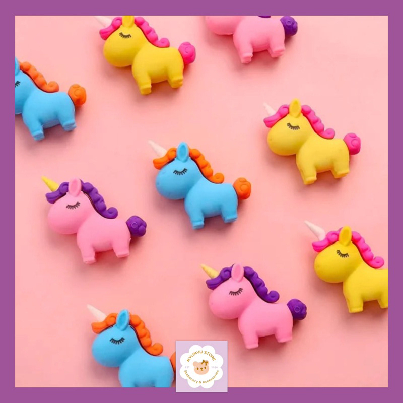 

Penghapus Karakter Kuda Pony 3D Eraser Unicorn Lucu Unik Cute Murah