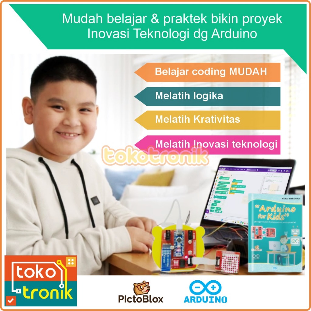 Arduino for Kids - Paket Belajar Mudah Pemrograman Arduino untuk Anak