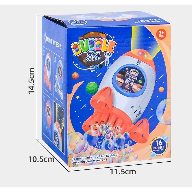 Mainan Anak Bubble Rocket Gun Light