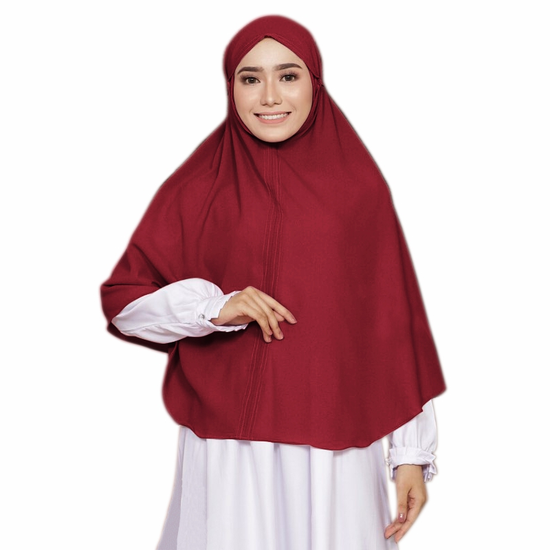 MAWADDAH Hijab Jumbo Wolfis Size XL / Jilbab Maryam Wolfis Jumbo Nonpad (Wolfis Jumbo)