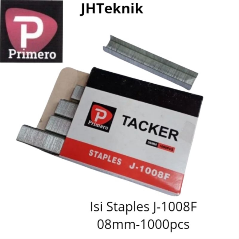 

JHTeknik Isi Staples J-1008F (1000pcs) Primero/Paku Tembak Staples J-1008F Primero/Isi Refill Staples J-1008F