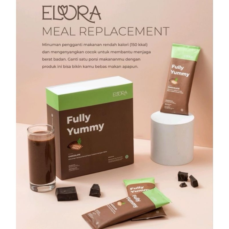 

Elora Fully Yummy Meal Replacement [BPOM] - Minuman Pengganti Makan Rasa Coklat