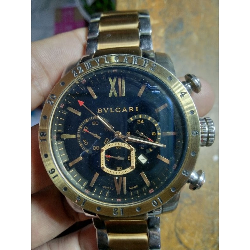 Jam tangan BVLGARI diagono second normal