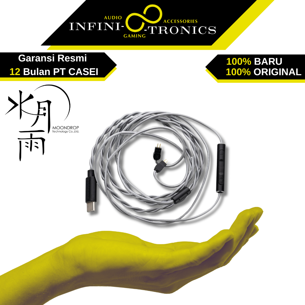 Moondrop CDSP Type C Upgrade Cable For In Ear Earphone With Microphone IEM Kabel