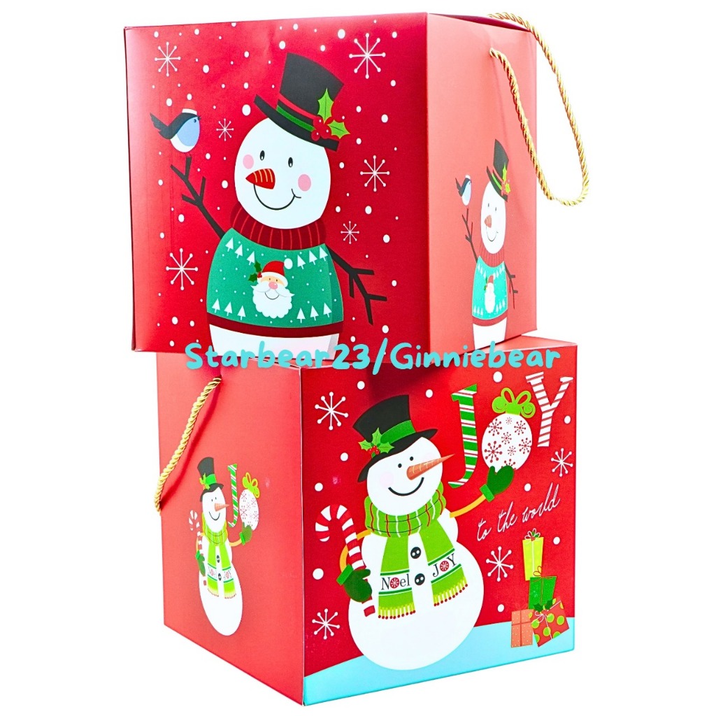 

Gift box / kotak hampers motif Christmas snowman (CIA 465)
