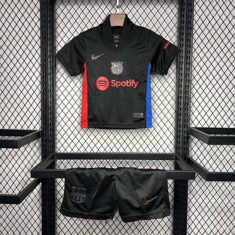 Baju Bola Anak Barcelona Away Terbaru 2024 2025 Baju Bola Import Grade Ori Official