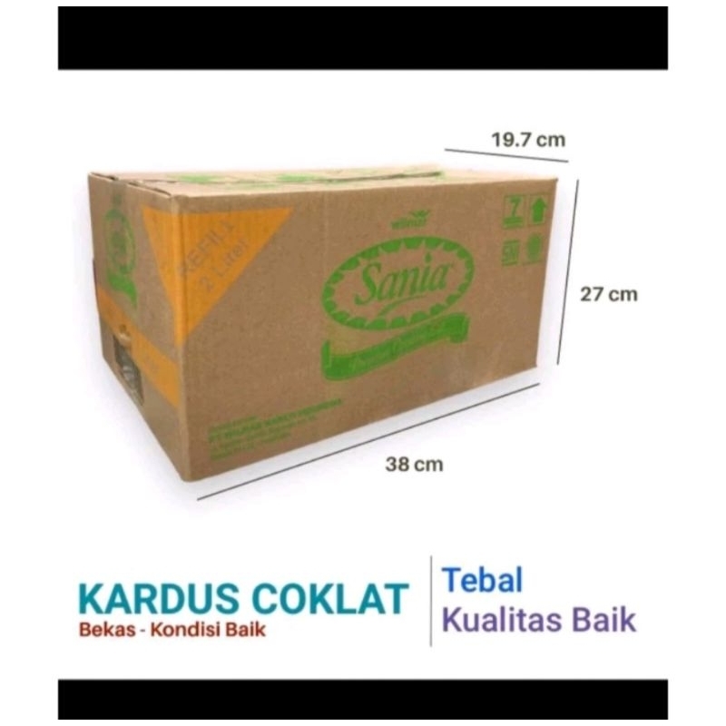 Kardus Bekas minyak Goreng uk 38x27x20 cm