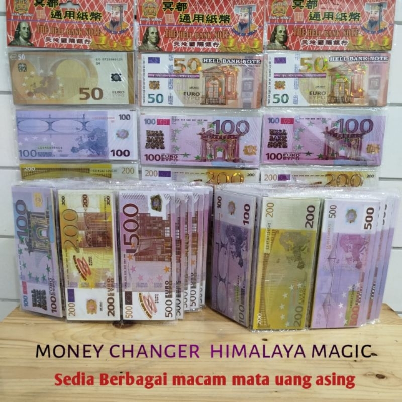 Kertas sembahyang Uang Euro Sembahyang Leluhur