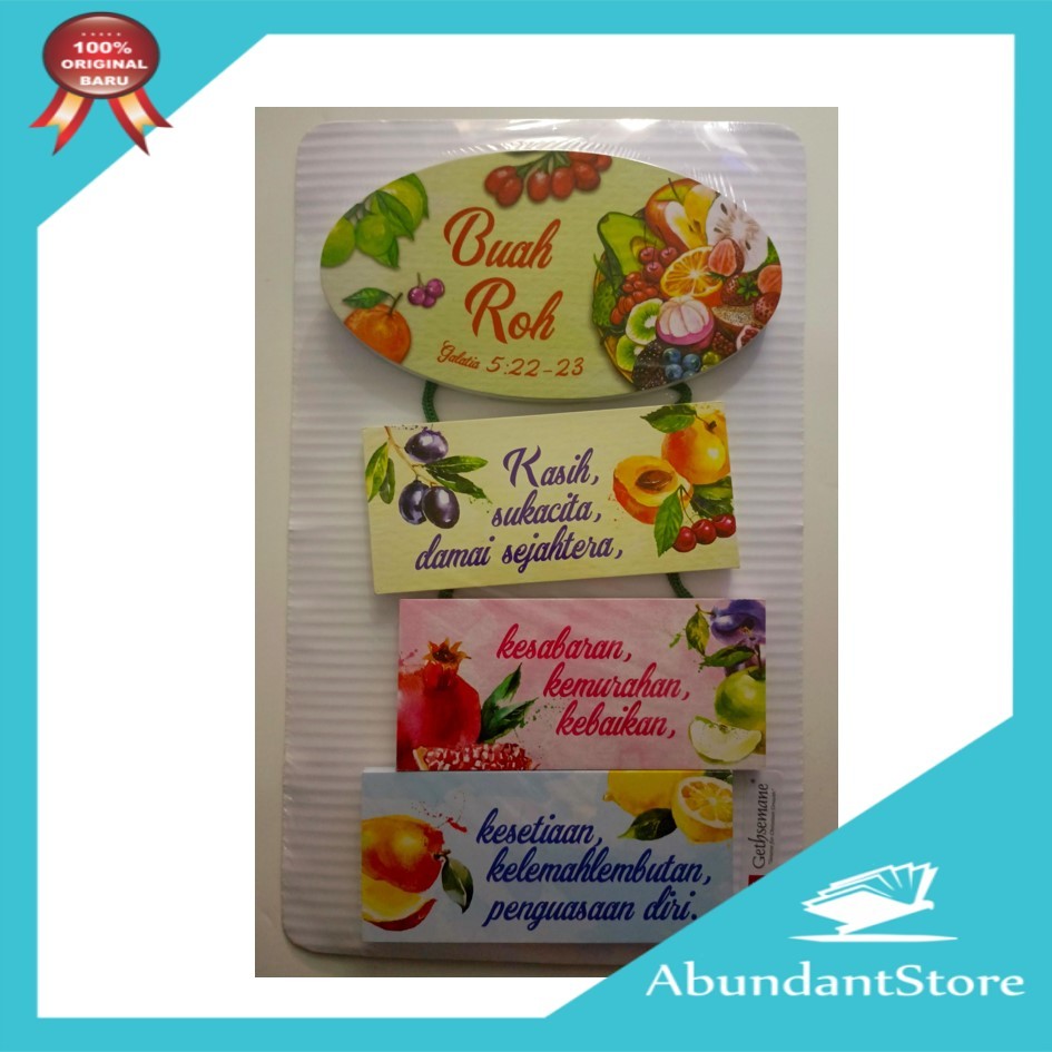 Hiasan Dinding Kristen Rohani Ayat Alkitab Buah-Buah Roh