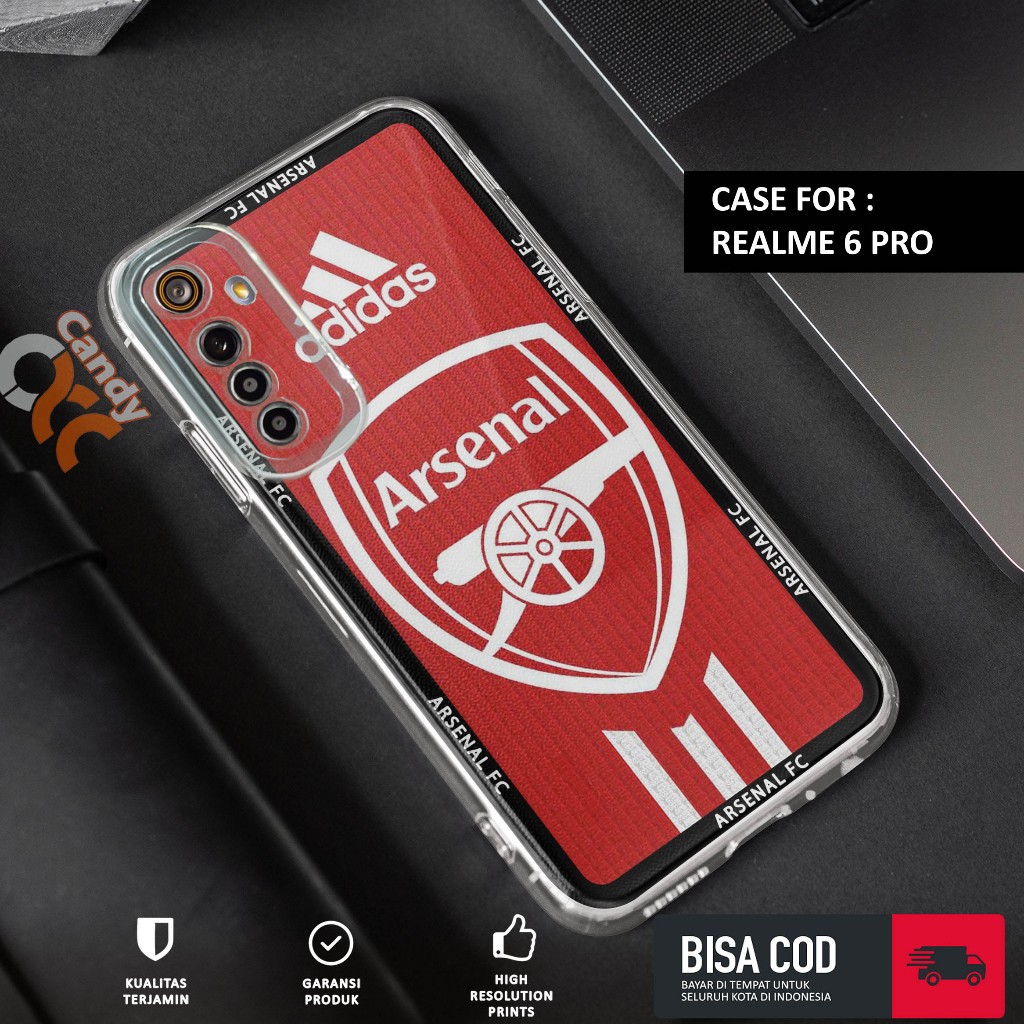 Case REALME 6 PRO - Casing REALME 6 PRO Motif BOLA - Softcase Premium Fourside - Bening Transparant 