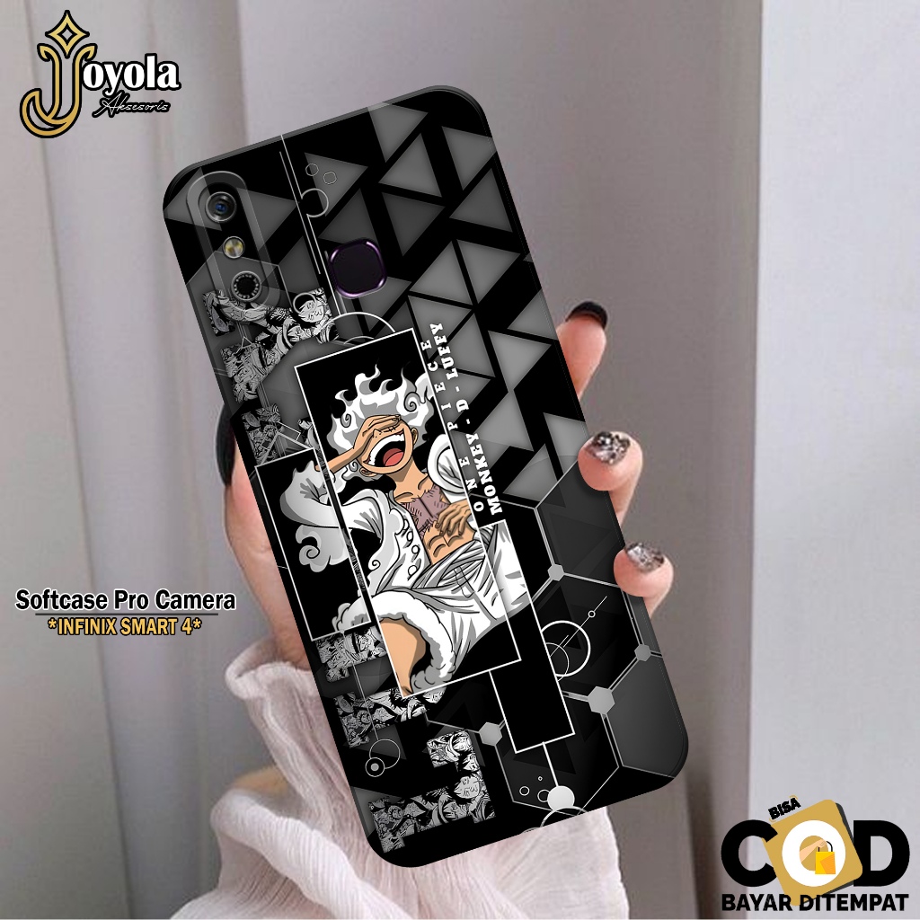JOYOLA Case Infinix Smart 4 - Fahion Case Anime - Softcase Infinix Smart 4 - Pro Camera - Casing Inf