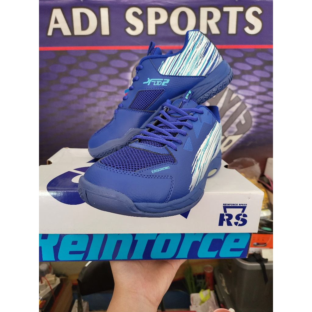 SEPATU BADMINTON BULUTANGKIS RS JF LTD 2 BIRU ORIGINAL