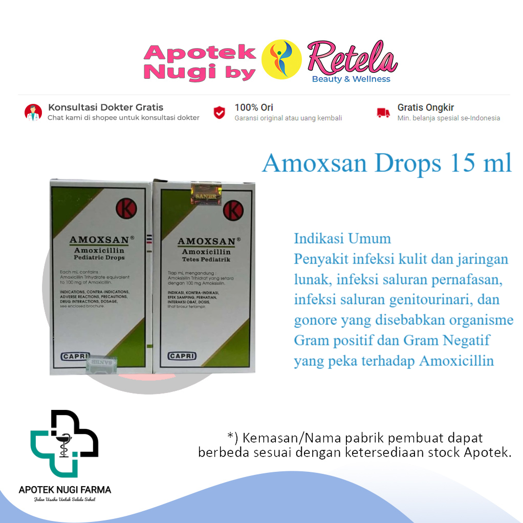 Amoxsan Drops 15 ml / Amoxicillin