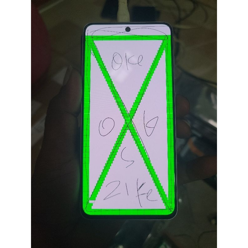 LCD samsung S21 Fe original copotan mulus normal