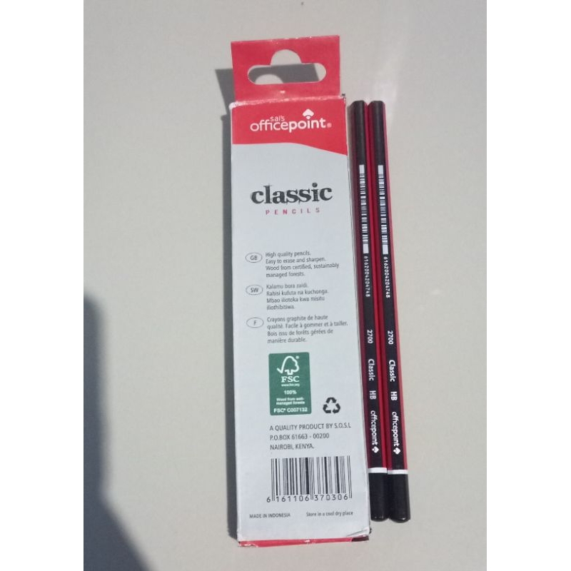 

pensil sais officepoint classic pencils pencil alat menulis alat melukis alat menggambar HB 12 PCS