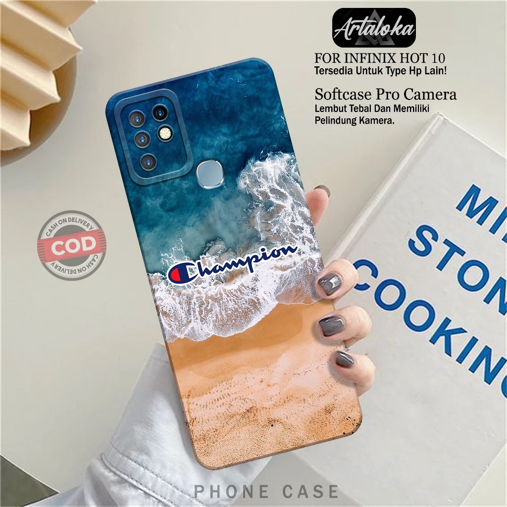 Case Hp Infinix Hot 10 Fashion Case Branded Softcase Infinix Hot 10 Silikon TPU Pro Camera Casing In