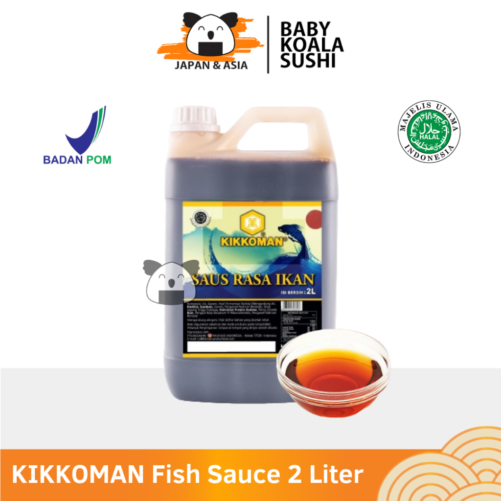 

Kikkoman Fish Sauce 2 Liter Halal | Sauce Ikan