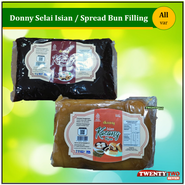 

Donny Selai Jam Spread Isian Filling Bun Bakpia Bakpao Onde Kacang Merah Hijau 500 g