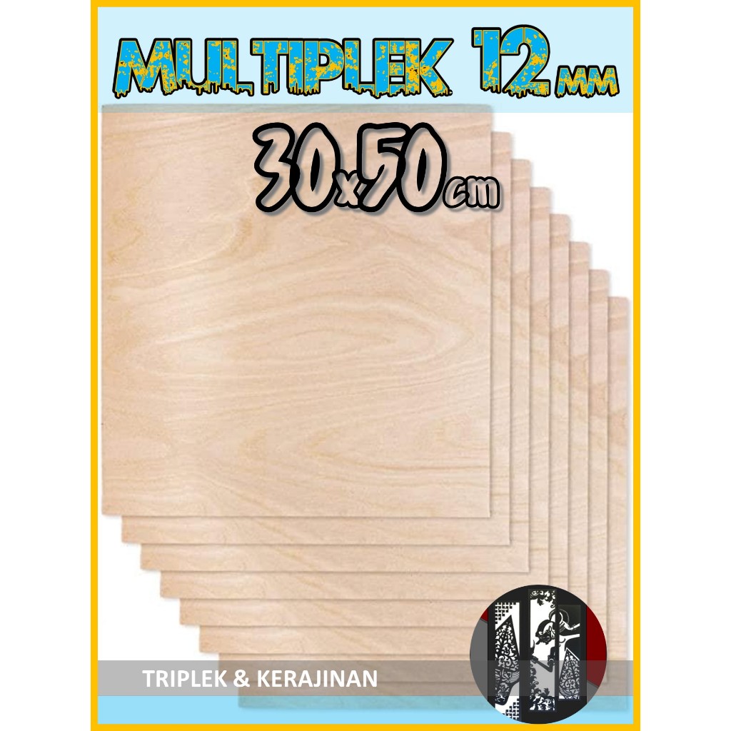 Triplek 12mm 30x50 cm | Multiplek Plywood 12 mm  30x50 | 30 x 50 | 50x30 | 50 x 30 cm