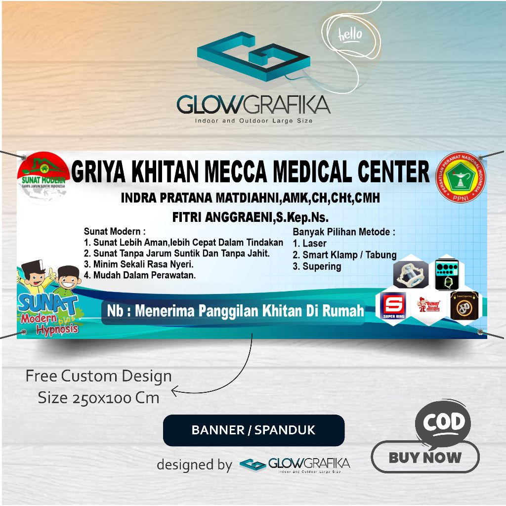 Cetak Spanduk Banner Griya Khitan Custom