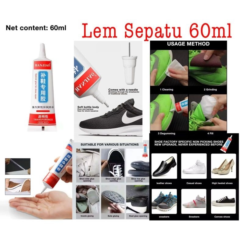 

LEM SEPATU 60 ML / LEM SANDAL SERBAGUNA