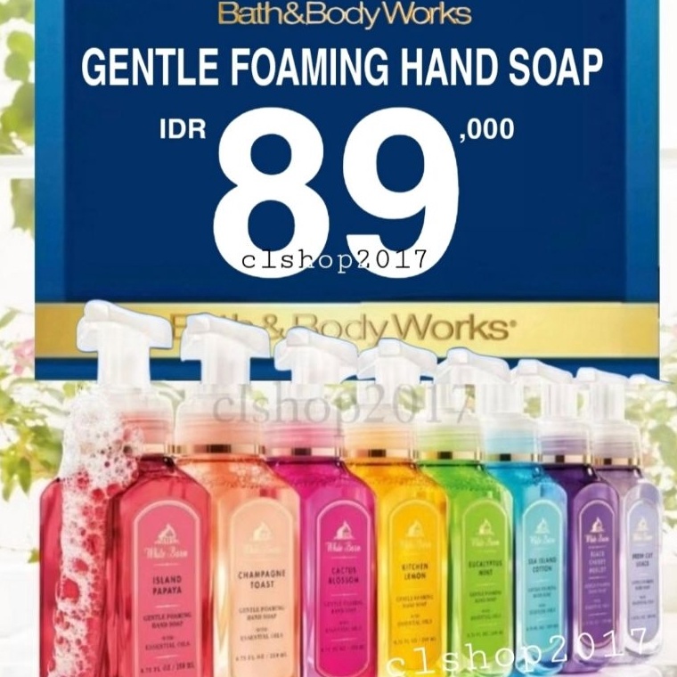ONSALE BBW GENTLE FOAMING HAND SOAP 259 ML MIX SABUN CUCI TANGAN BATH  BODY WORKS WHITE TEA SAGE PIN