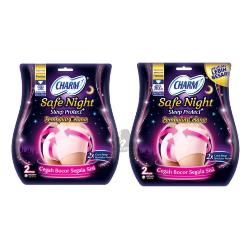 Charm Sleep Protect+ Pembalut Celana 2pads