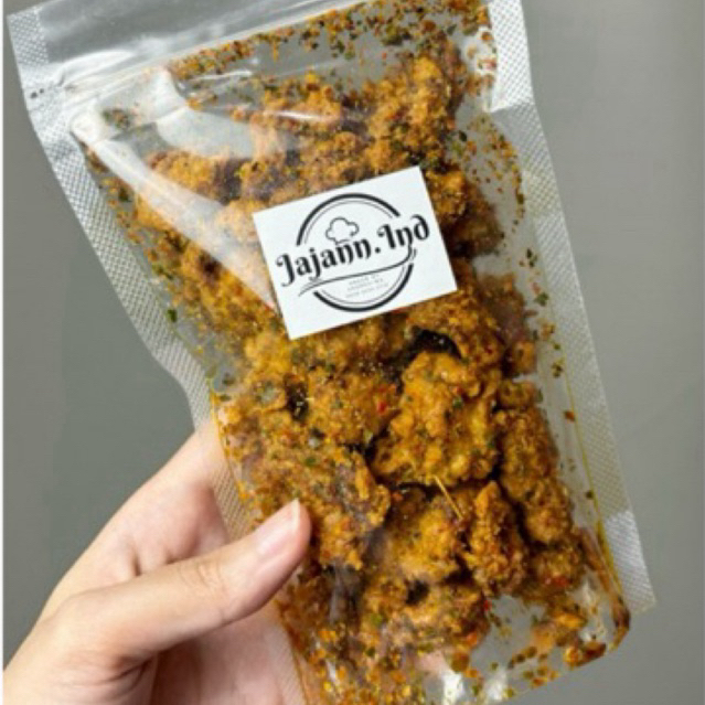 

Cemilan Kulit Pedas Daun Jeruk