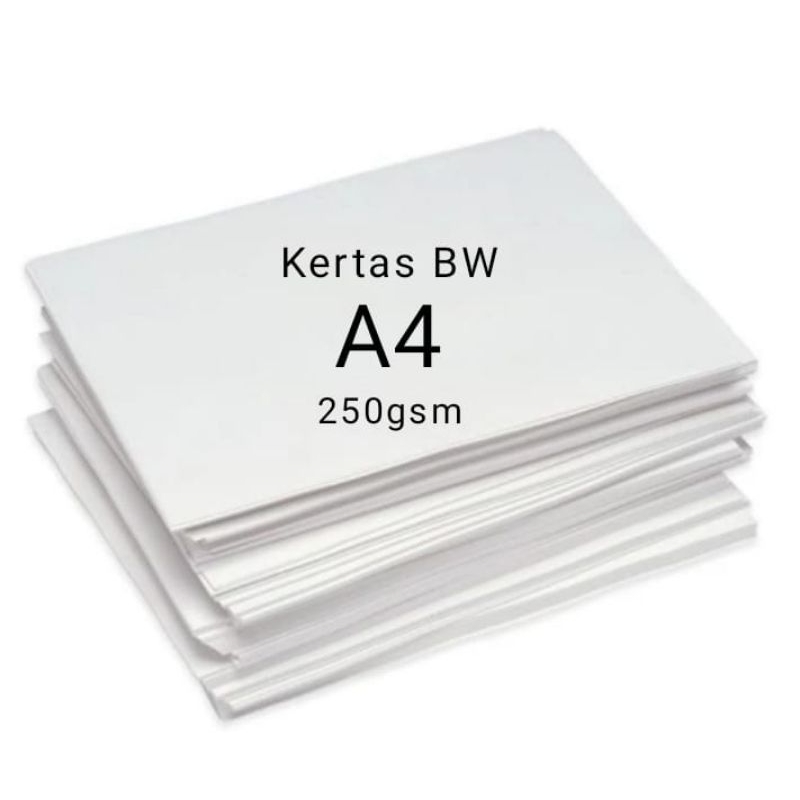 

Kertas BW 250gsm A4 1 pack