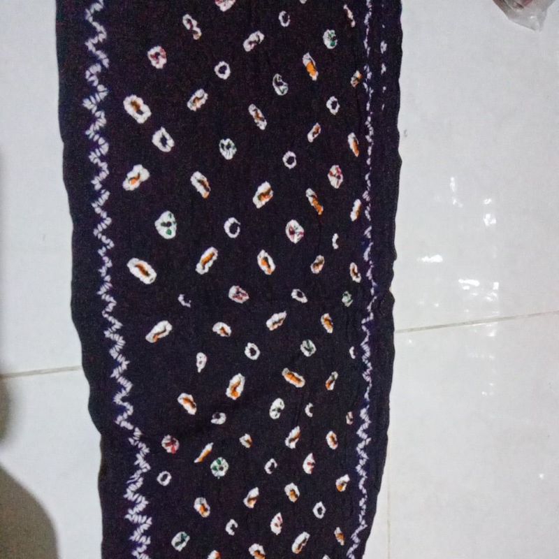 Angkin kain jumputan Hitam