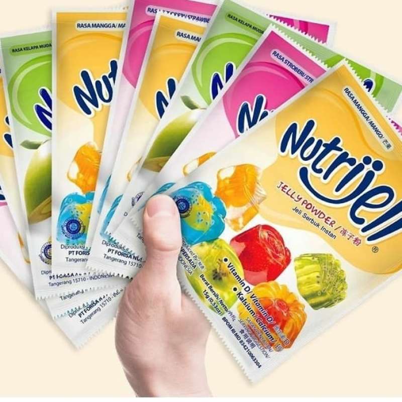 

NutriJell Jelly Powder Sachet Nutri Jel (Besar) Jeli Bubuk Semua Rasa 1 Pcs