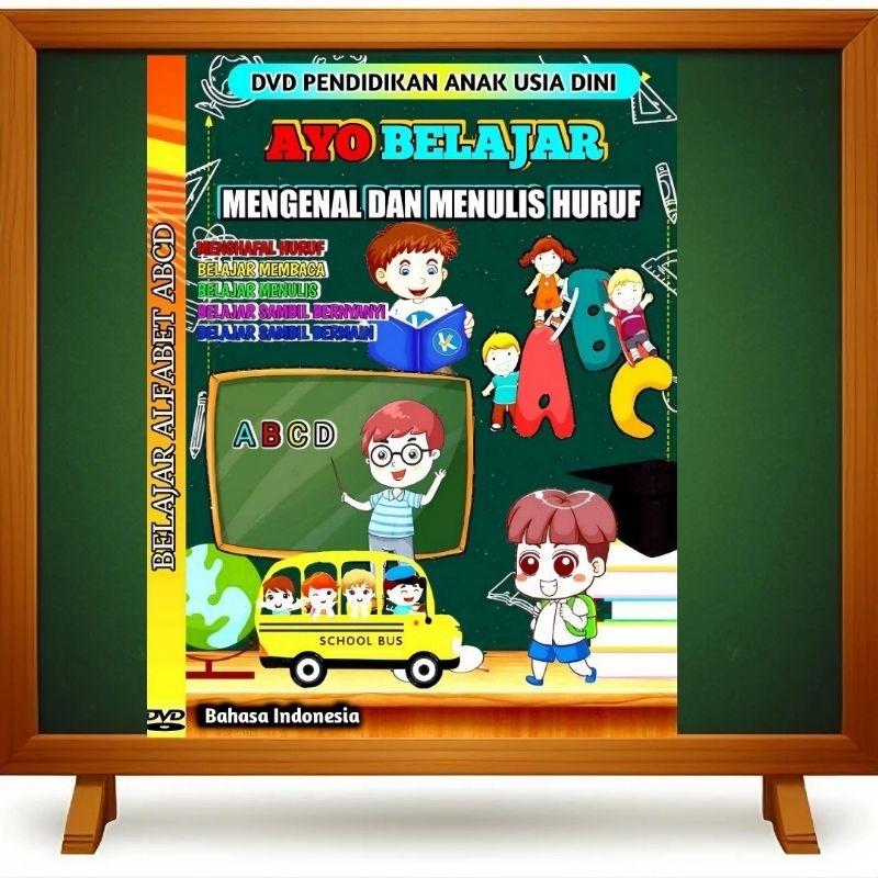 KASETDVD VIDEO EDUKASI ANAK BELAJAR MEMBACA MENGENAL HURUF - KASETDVD VIDEO EDUKASI BELAJAR ANAK ANA