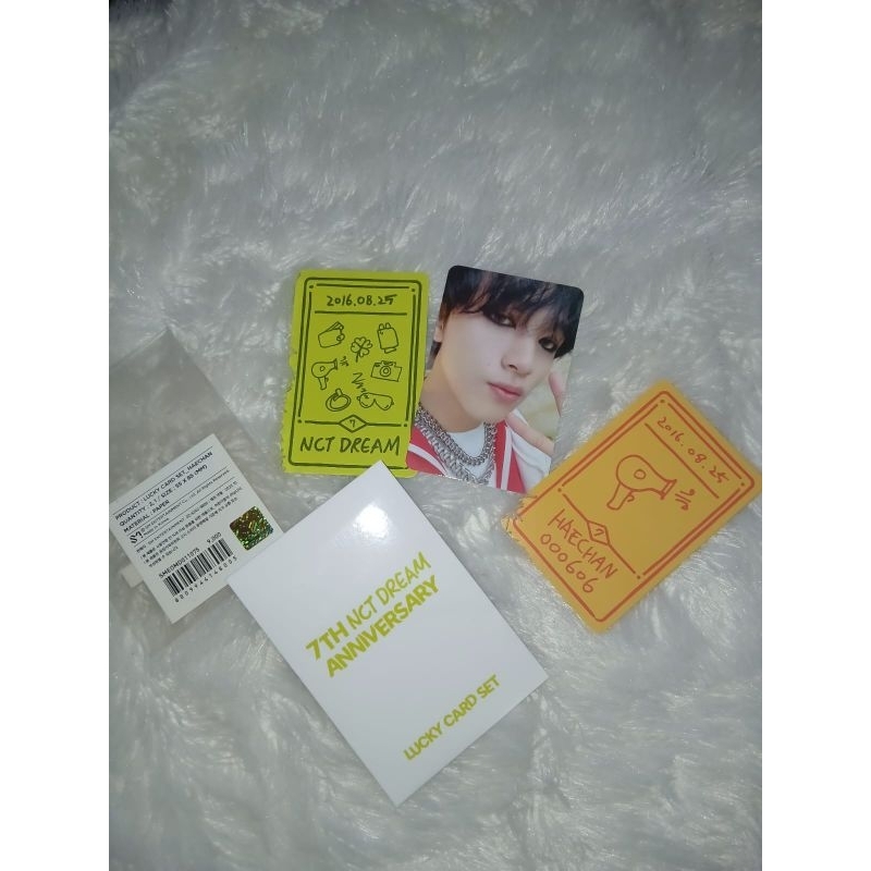 lucky card haechan set 7th anniversary nct dreamharganya