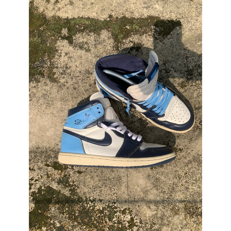 Nike Air Jordan 1 Retro High OG Obsidian UNC ( Second )