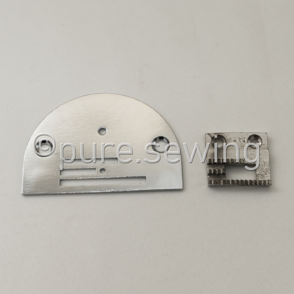 Dek Bulat dan Gigi Kain Mesin Jahit Tradisional / Mesin Jahit Hitam Kuno