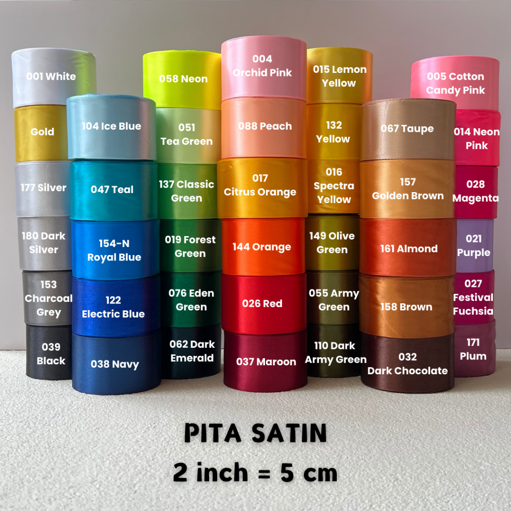 

Pita Satin 2 INCH = 5 CM | Pita Satin 2" Pita Satin 2in Pita Satin Import