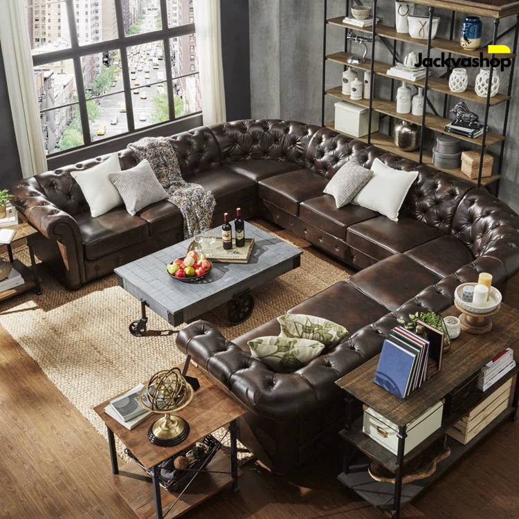 JACKVASHOP - Sofa Chesterfild - Jumbo Sofa Kancing Mewah ( Sofa Kancing )