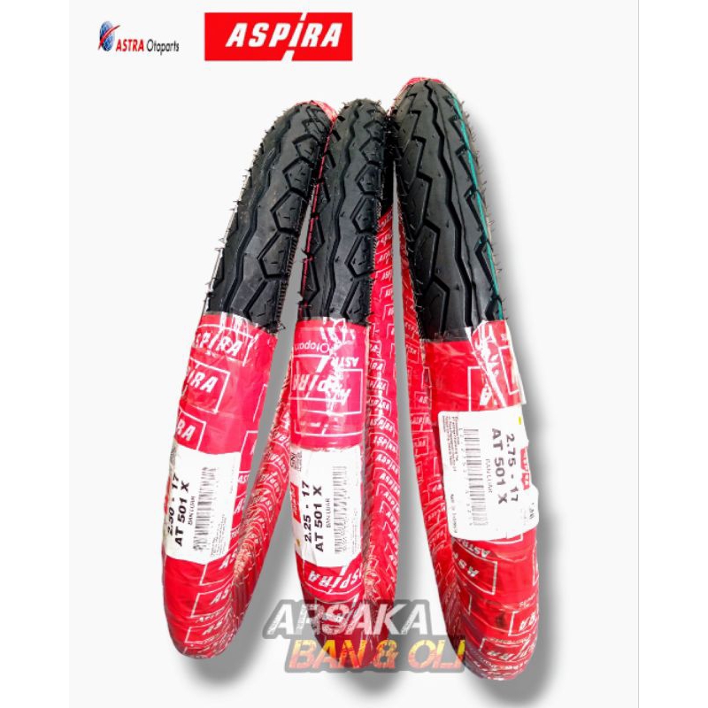 BAN LUAR ASPIRA 275-17 AT501 & 250-17 AT501 BAN LUAR 225-17 AT501 ban luar ring 17 ban motor supra