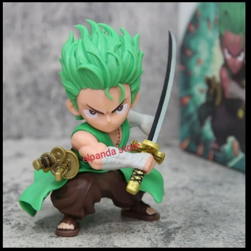 Anime One Piece GK Roronoa Zoro Chibi Figure