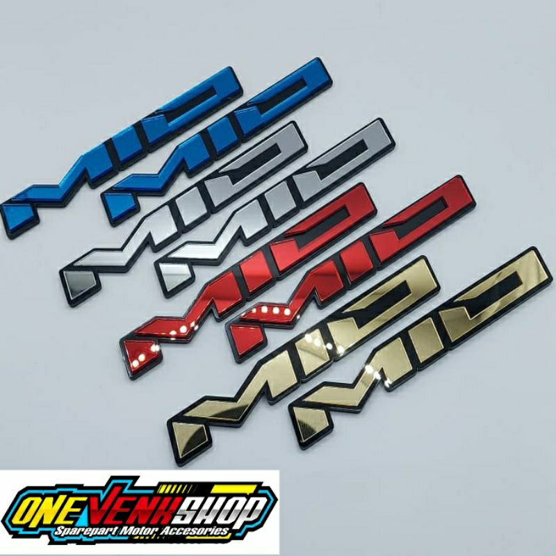 EMBLEM AKRILIK YAMAHA MIO EMBLEM TIMBUL ACRILIK YAMAHA MIO SPORTI, SMILE, SOUL, SOUL GT, MIO J