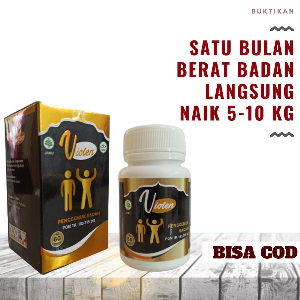 Belanja Hore VIOLEN Gemuk Penggemuk Badan ALAMI PLUS PENAMBAH NAFSU MAKAN  VIOLEN Gemuk Badan Perman